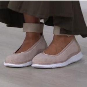 VIONIC Fresh Camile Tan Suede Flat